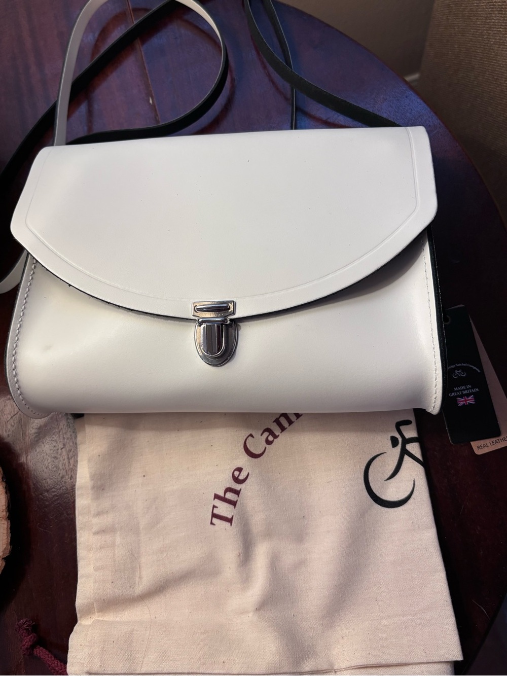 Cambridge Satchel Company Classic White Leather Bag NWT